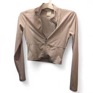 PINK Yoga Light Purple Zip-Up Crop Jacket